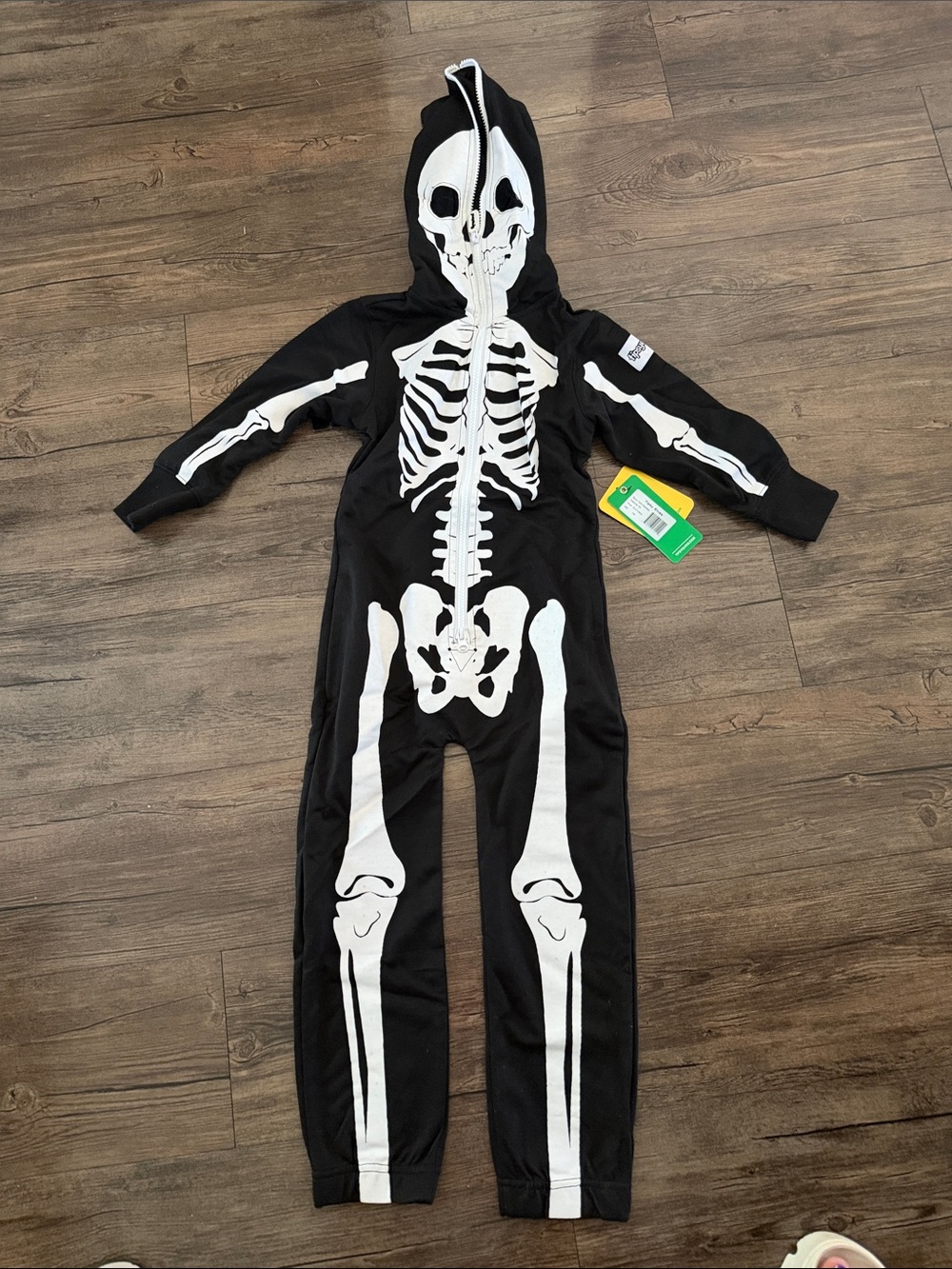 Kids UNISEX Black Skeleton Hoodie Costume - Brand: No Label